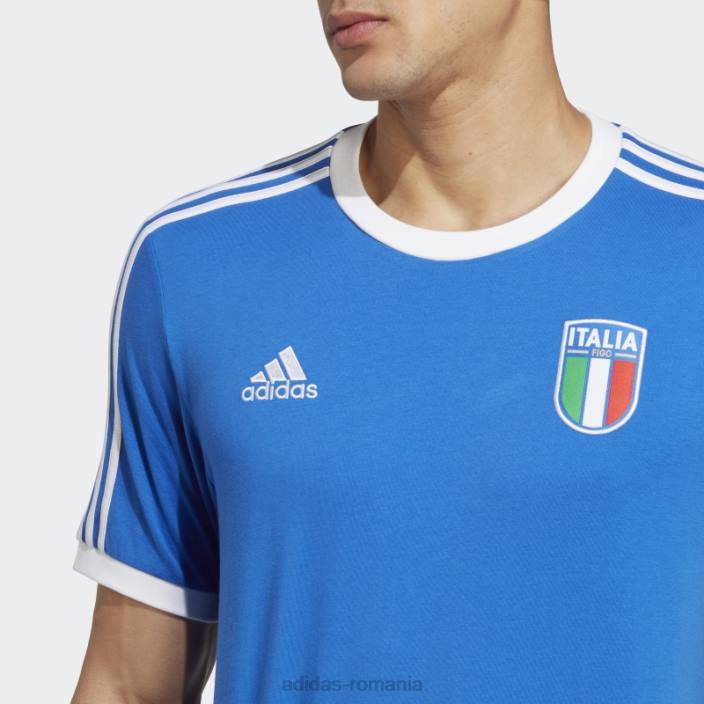 Adidas tricou albastru italia 3 dungi adidas bărbați albastru 2JBN13497