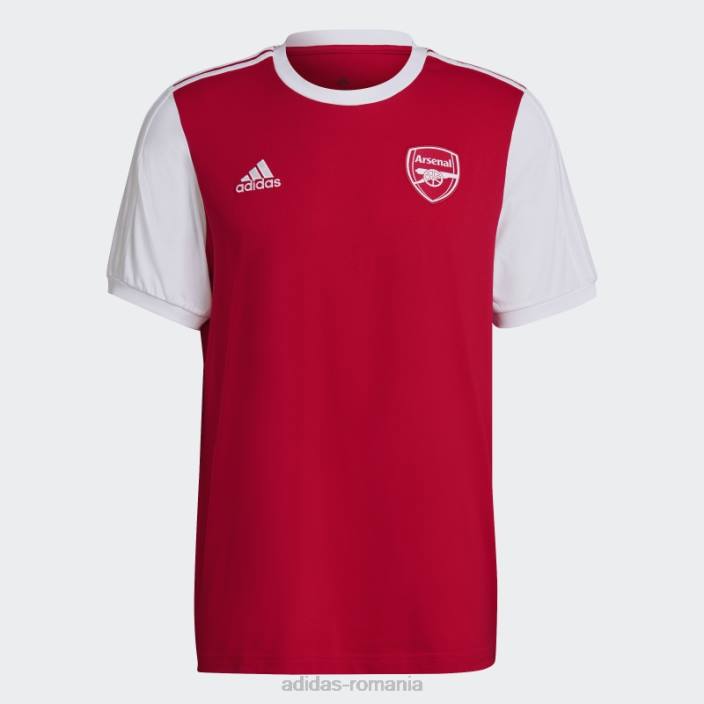 Adidas tricou arsenal 3 dungi stacojiu bărbați stacojiu 2JBN13729