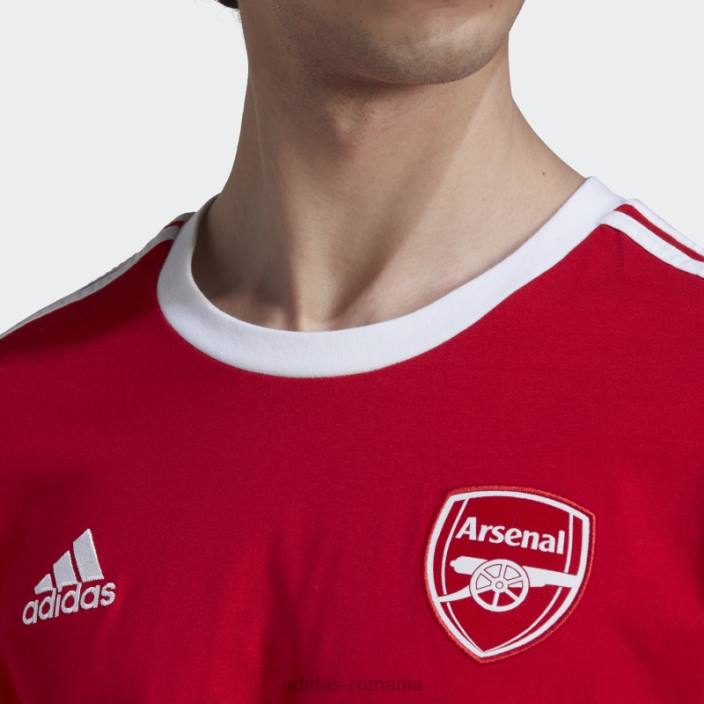Adidas tricou arsenal 3 dungi stacojiu bărbați stacojiu 2JBN13729