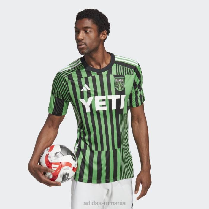 Adidas tricou austin fc 23/24 home alb fierbinte bărbați verde/alb real 2JBN15226