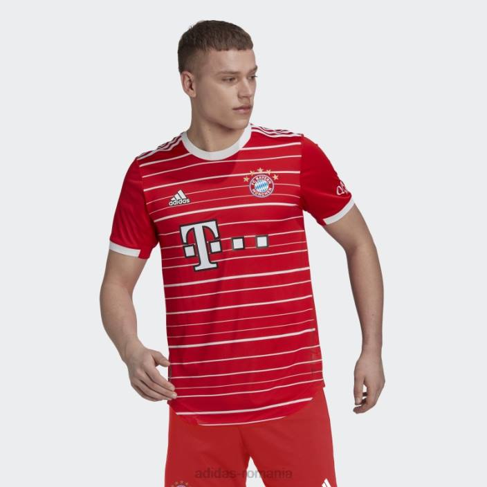 Adidas tricou autentic adidas fc bayern 22/23 home roșu bărbați roșu 2JBN13611