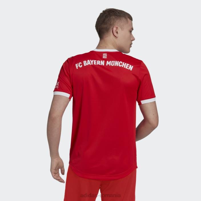 Adidas tricou autentic adidas fc bayern 22/23 home roșu bărbați roșu 2JBN13611