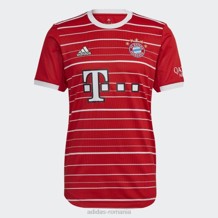 Adidas tricou autentic adidas fc bayern 22/23 home roșu bărbați roșu 2JBN13611