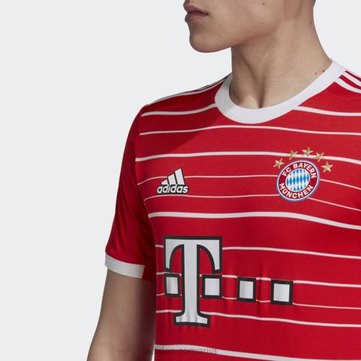 Adidas tricou autentic adidas fc bayern 22/23 home roșu bărbați roșu 2JBN13611