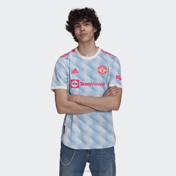 Adidas tricou autentic alb manchester united 21/22 deplasare bărbați alb 2JBN14657