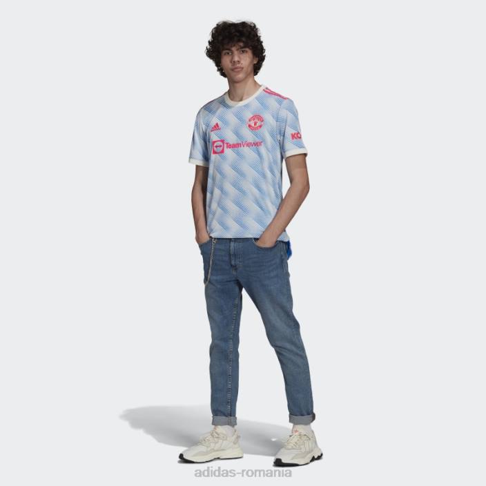 Adidas tricou autentic alb manchester united 21/22 deplasare bărbați alb 2JBN14657
