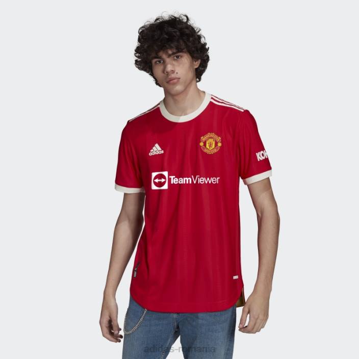 Adidas tricou autentic manchester united 21/22 acasă, roșu real bărbați roșu adevărat 2JBN14972