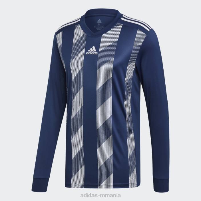 Adidas tricou cu dungi 19 albastru închis bărbați albastru închis/alb 2JBN15170