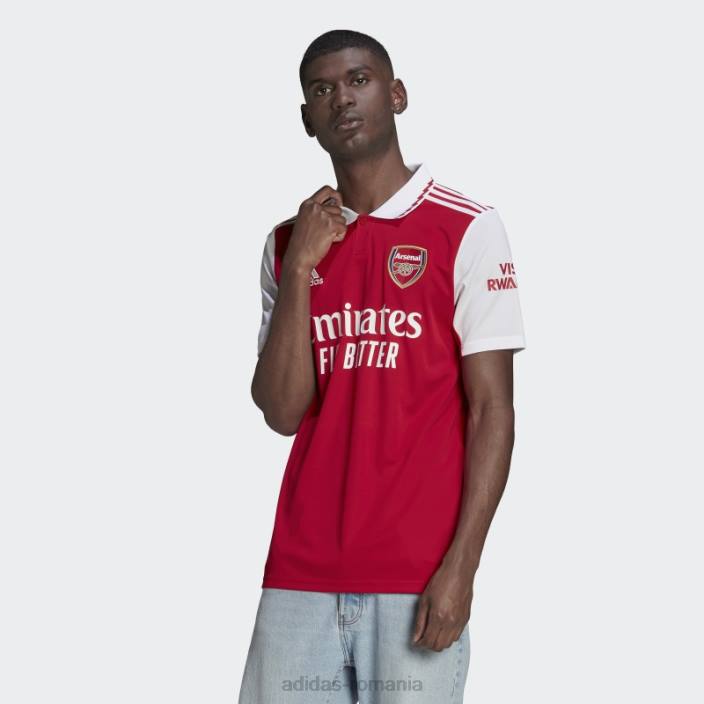 Adidas tricou de acasă stacojiu arsenal 22/23 adidas bărbați stacojiu/alb 2JBN13077
