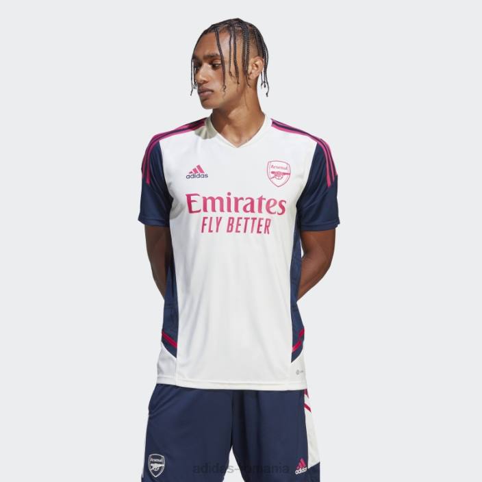Adidas tricou de antrenament alb arsenal condivo 22 bărbați alb/marinier 2JBN1096