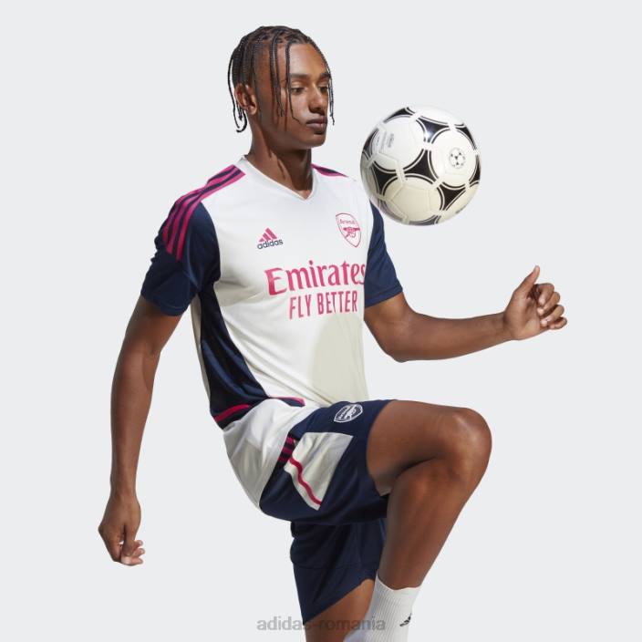 Adidas tricou de antrenament alb arsenal condivo 22 bărbați alb/marinier 2JBN1096