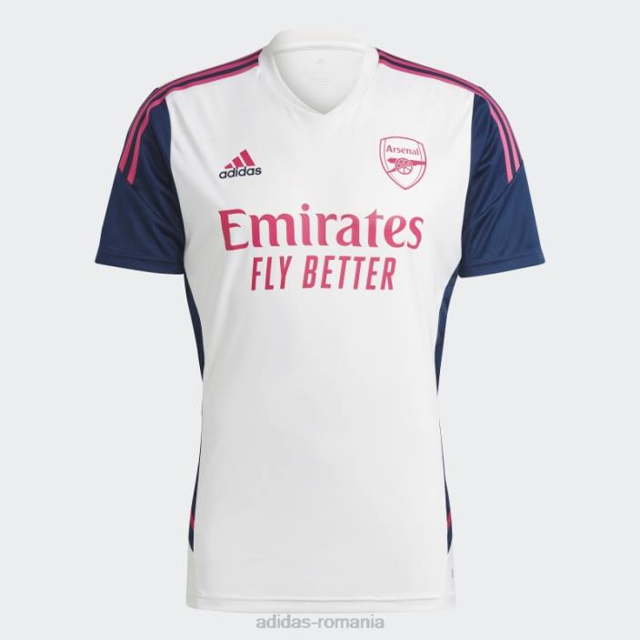 Adidas tricou de antrenament alb arsenal condivo 22 bărbați alb/marinier 2JBN1096