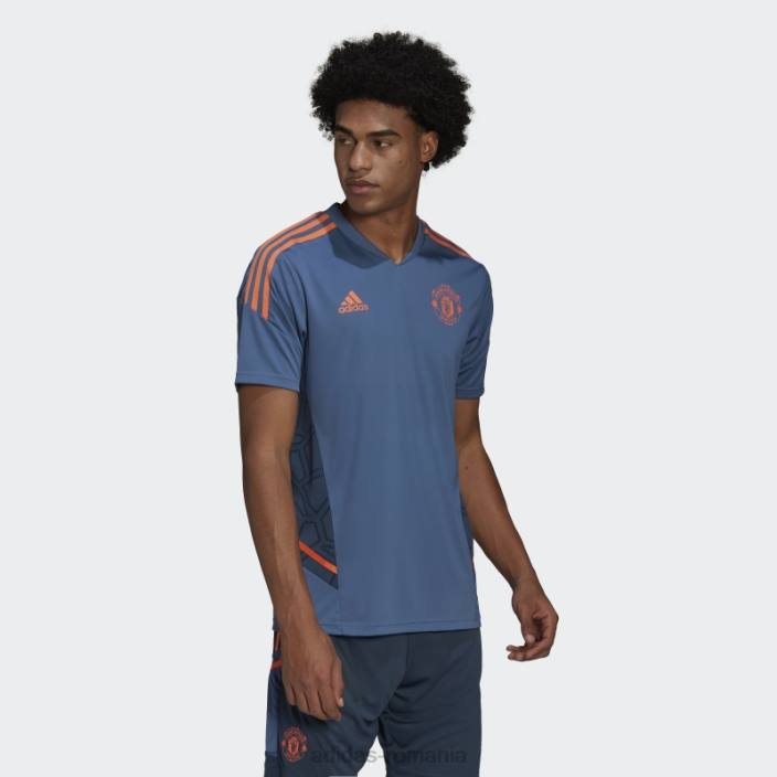 Adidas tricou de antrenament albastru manchester united condivo 22 adidas bărbați albastru 2JBN7539