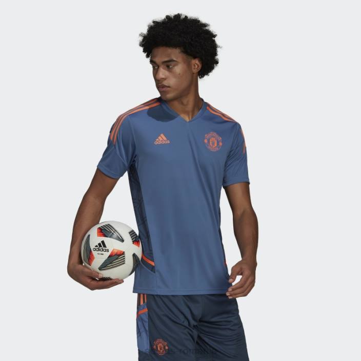 Adidas tricou de antrenament albastru manchester united condivo 22 adidas bărbați albastru 2JBN7539