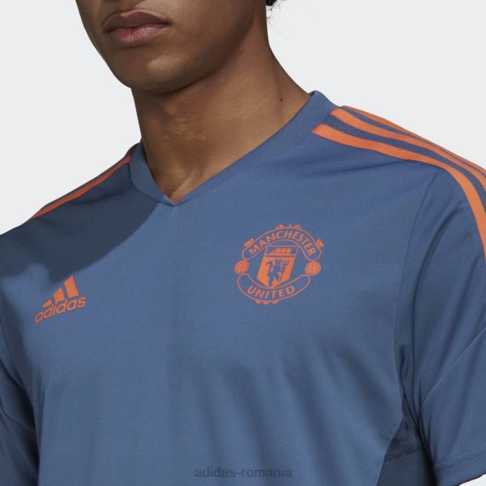 Adidas tricou de antrenament albastru manchester united condivo 22 adidas bărbați albastru 2JBN7539