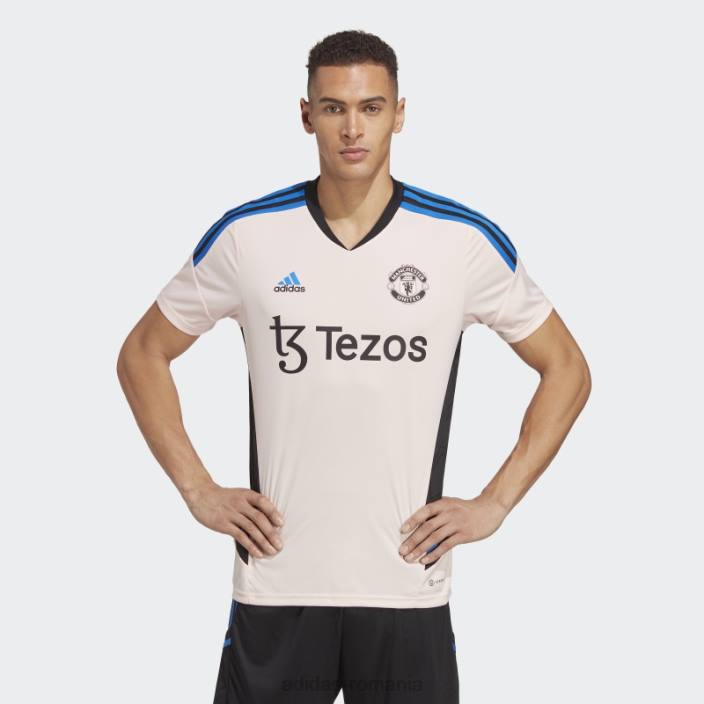 Adidas tricou de antrenament manchester united condivo 22 roz gheață bărbați roz ca gheață 2JBN5816