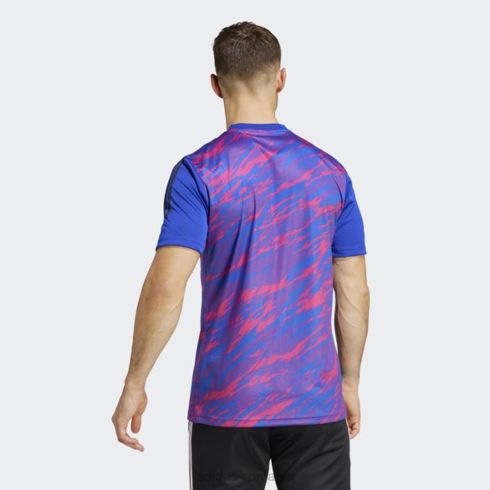 Adidas tricou de antrenament pogba albastru fashion bărbați magenta/albastru real 2JBN6218