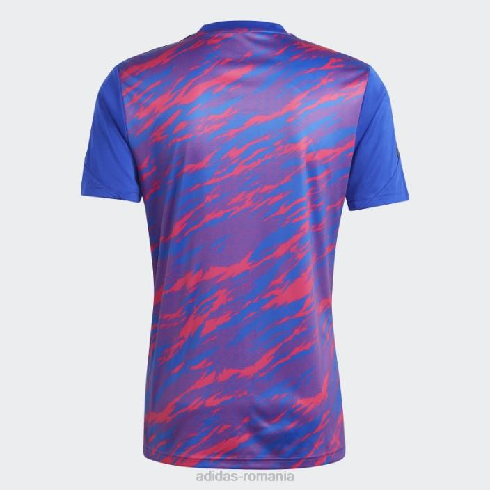 Adidas tricou de antrenament pogba albastru fashion bărbați magenta/albastru real 2JBN6218