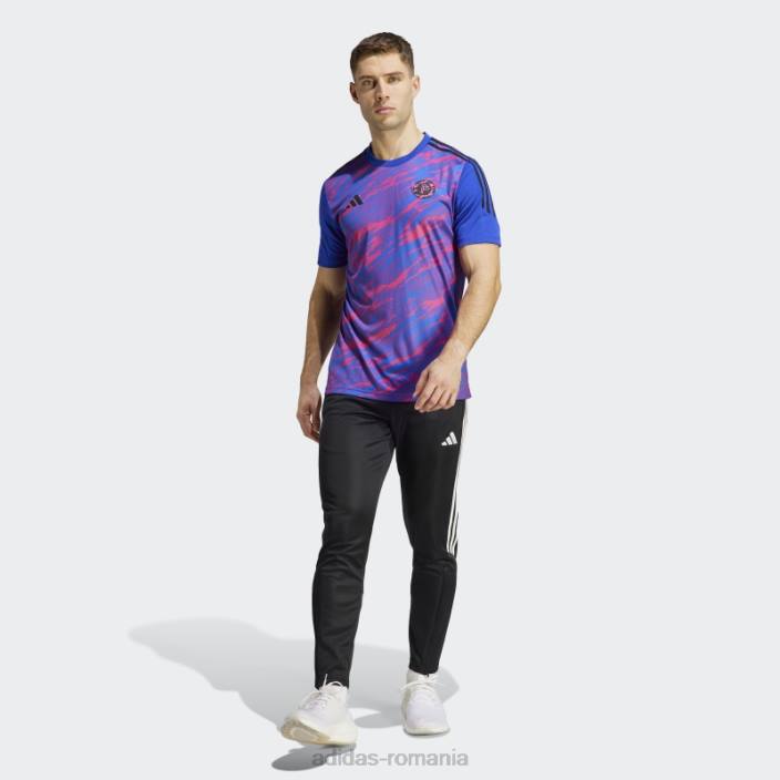 Adidas tricou de antrenament pogba albastru fashion bărbați magenta/albastru real 2JBN6218