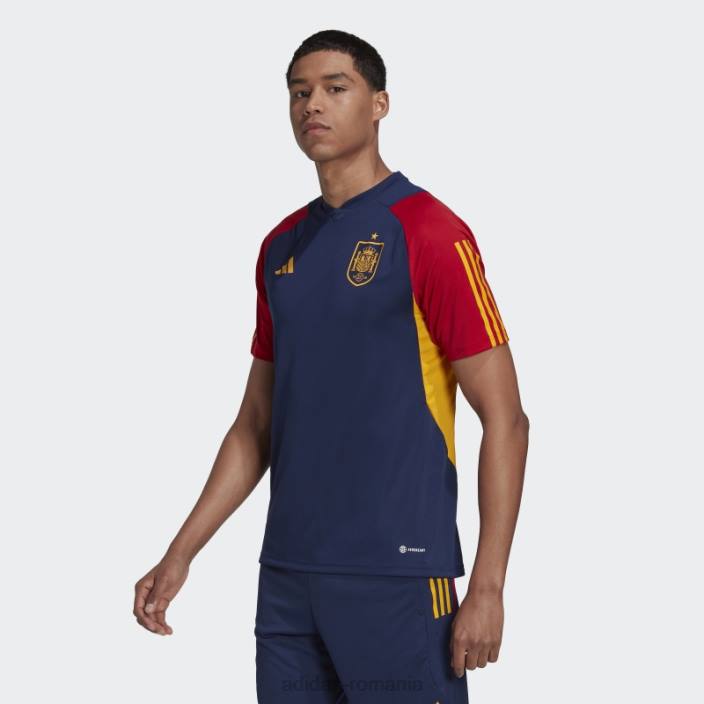 Adidas tricou de antrenament spain tiro albastru bleumarin bărbați albastru marin 2JBN7343