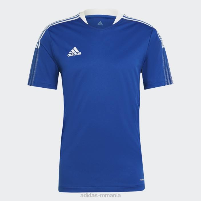 Adidas tricou de antrenament tiro 21 albastru regal bărbați albastru regal 2JBN5494
