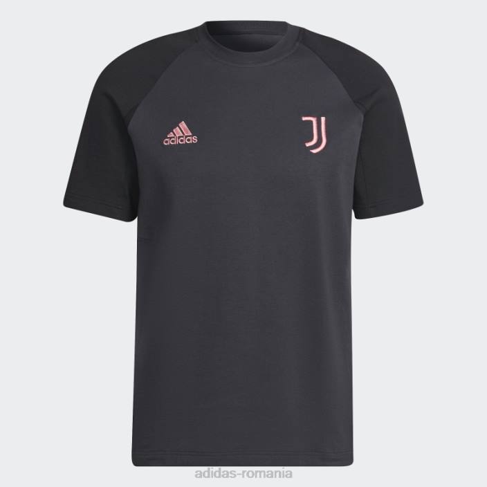 Adidas tricou de călătorie juventus carbon adidas bărbați carbon/negru 2JBN14292