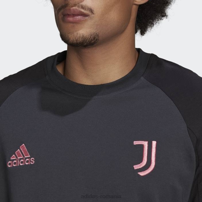 Adidas tricou de călătorie juventus carbon adidas bărbați carbon/negru 2JBN14292