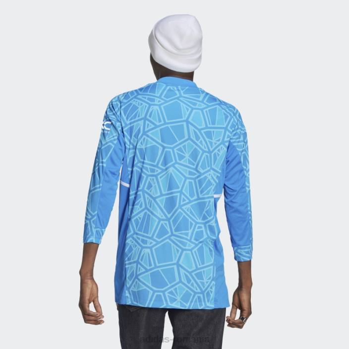 Adidas tricou de portar de acasă, de la blue rush, Manchester United 22/23 bărbați papură albastră 2JBN13456