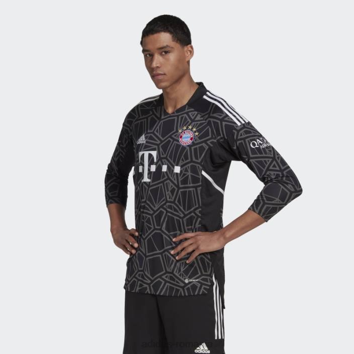 Adidas tricou de portar fc bayern 22/23 negru adidas bărbați negru/gri închis 2JBN14310