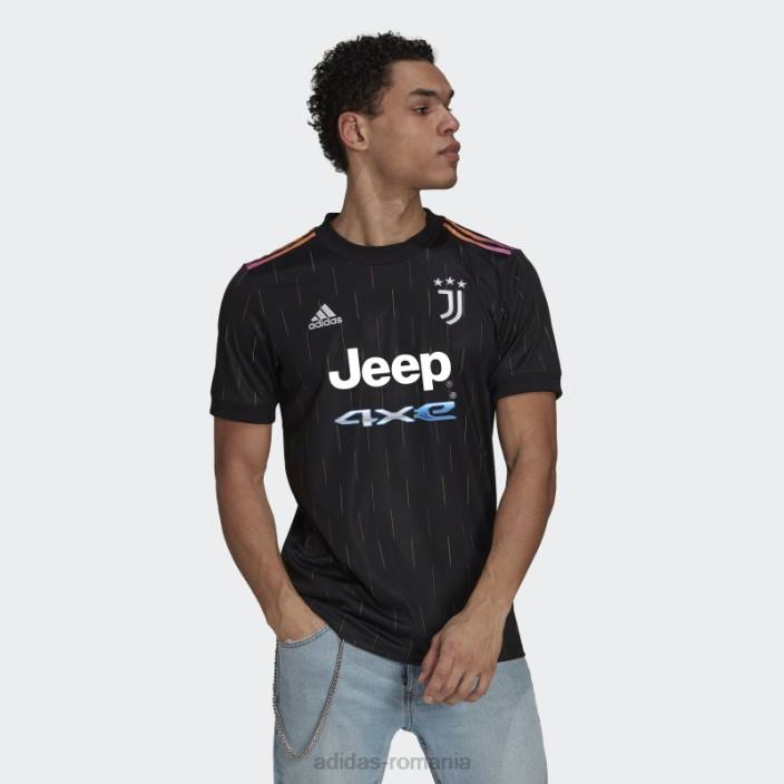 Adidas tricou deplasare juventus 21/22 negru adidas bărbați negru 2JBN15042