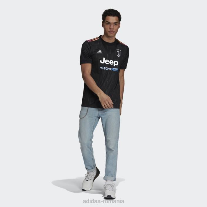 Adidas tricou deplasare juventus 21/22 negru adidas bărbați negru 2JBN15042