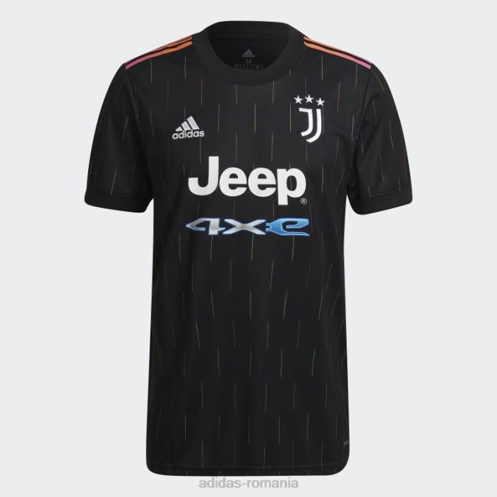 Adidas tricou deplasare juventus 21/22 negru adidas bărbați negru 2JBN15042