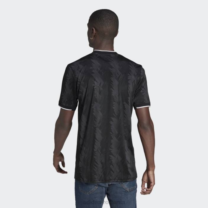 Adidas tricou deplasare juventus 22/23 negru bărbați negru/alb/carbon 2JBN3674