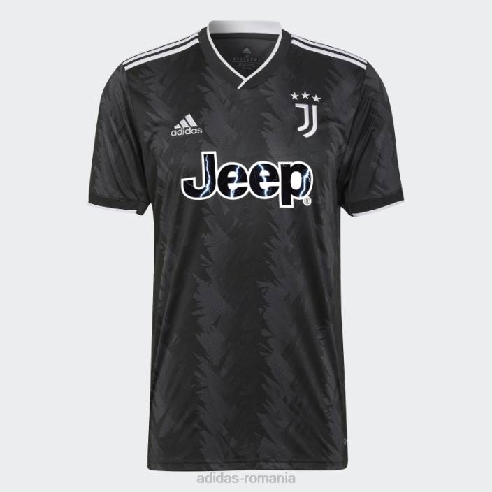 Adidas tricou deplasare juventus 22/23 negru bărbați negru/alb/carbon 2JBN3674