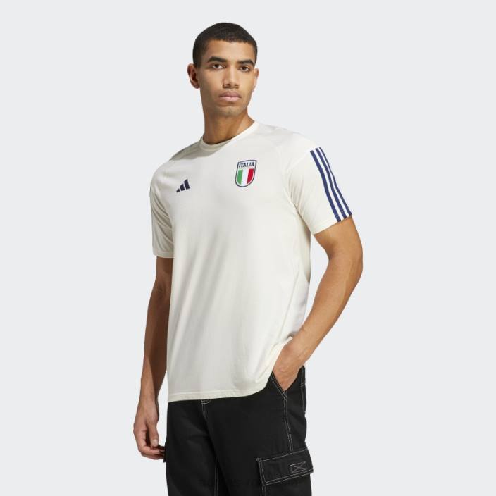 Adidas tricou din bumbac alb italia tiro 23 bărbați alb 2JBN13360