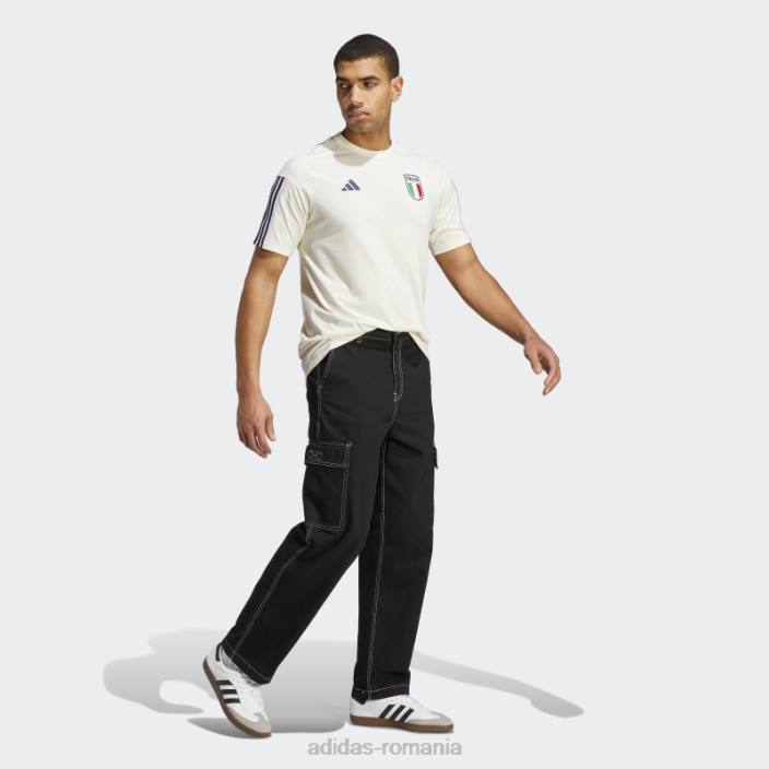 Adidas tricou din bumbac alb italia tiro 23 bărbați alb 2JBN13360