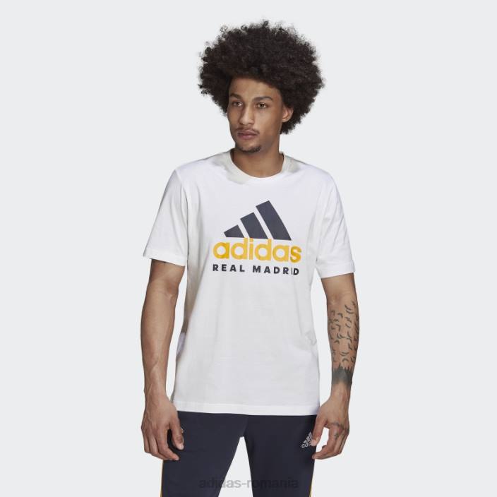 Adidas tricou dna real madrid alb adidas bărbați alb 2JBN14388