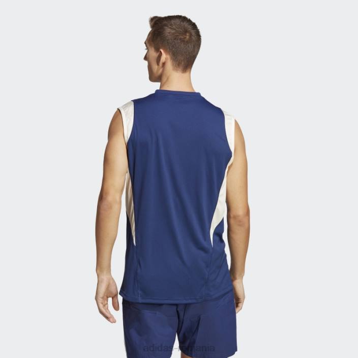 Adidas tricou fără mâneci tiro 23 albastru închis italia bărbați albastru inchis 2JBN14219