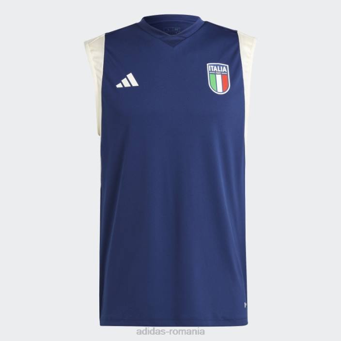 Adidas tricou fără mâneci tiro 23 albastru închis italia bărbați albastru inchis 2JBN14219