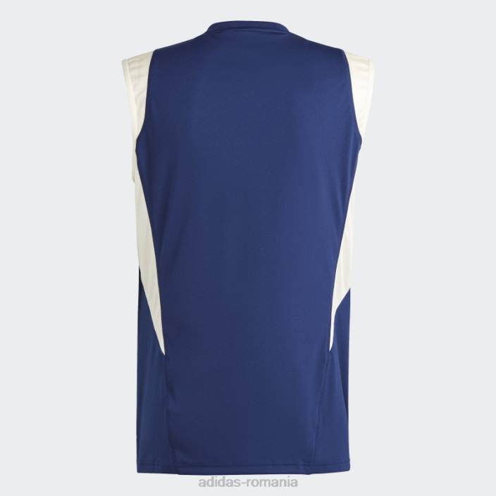 Adidas tricou fără mâneci tiro 23 albastru închis italia bărbați albastru inchis 2JBN14219