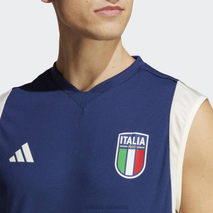 Adidas tricou fără mâneci tiro 23 albastru închis italia bărbați albastru inchis 2JBN14219