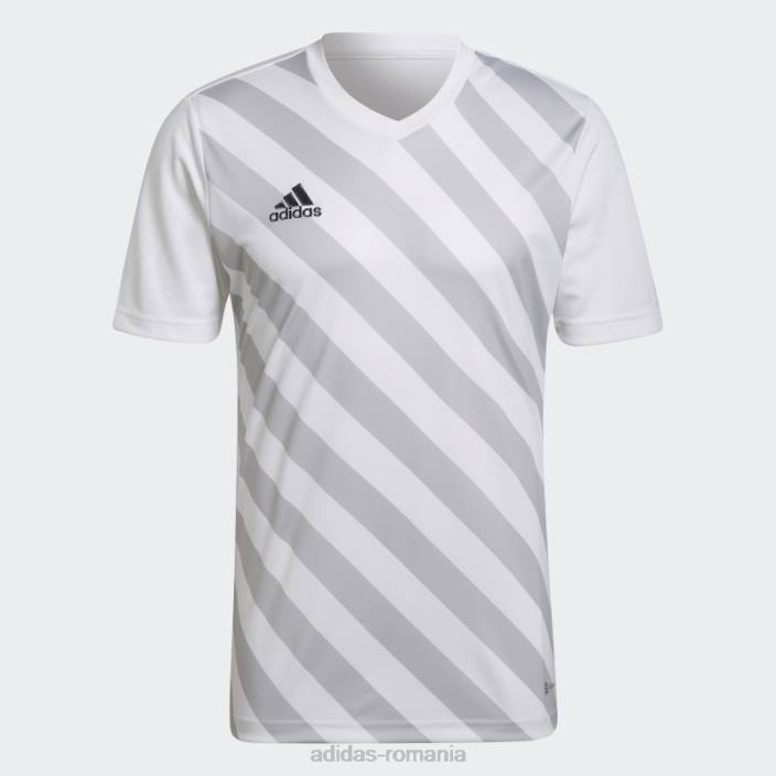 Adidas tricou grafic alb entrada 22 bărbați alb/gri deschis 2JBN14273