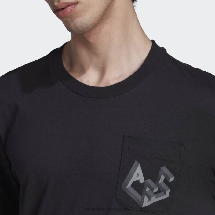 Adidas tricou grafic arsenal negru bărbați negru 2JBN15218