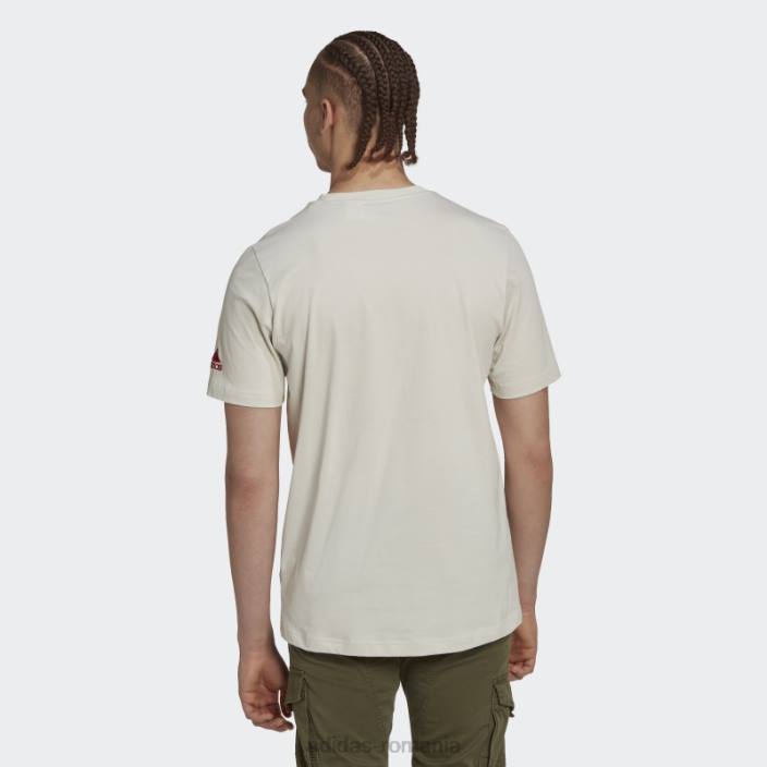 Adidas tricou grafic cupa mondială fifa 2022 talc bărbați talc 2JBN7327