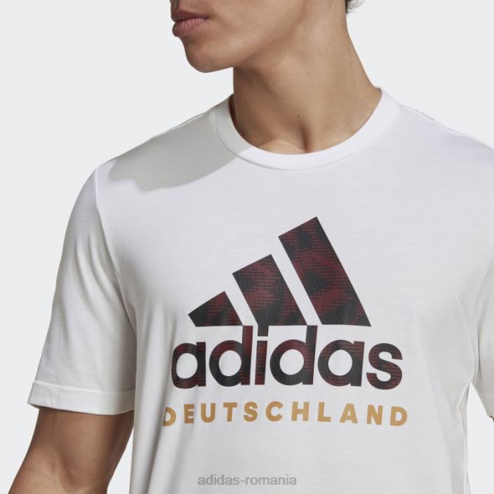 Adidas tricou grafic german ADN alb adidas bărbați alb negru 2JBN6864