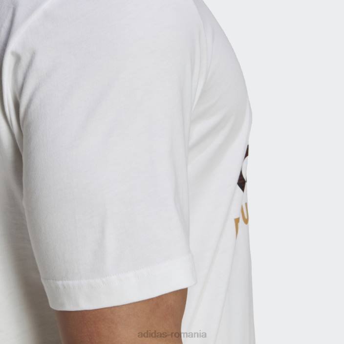 Adidas tricou grafic german ADN alb adidas bărbați alb negru 2JBN6864