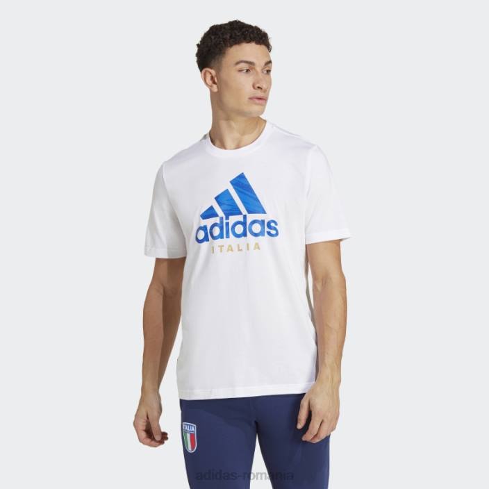 Adidas tricou grafic italia alb bărbați alb 2JBN15230