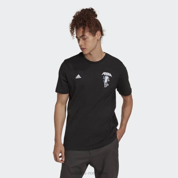 Adidas tricou grafic pogba football icon negru adidas bărbați negru 2JBN6966