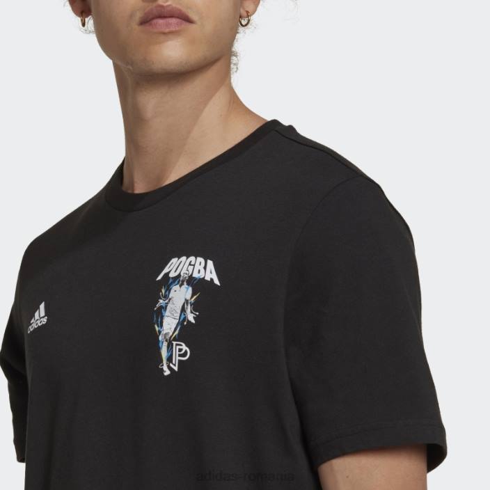 Adidas tricou grafic pogba football icon negru adidas bărbați negru 2JBN6966