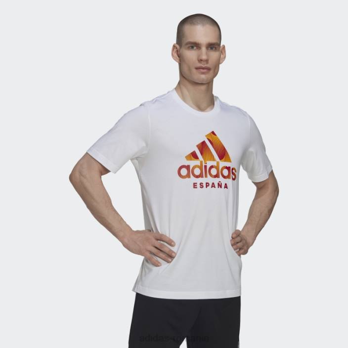 Adidas tricou grafic spania alb bărbați alb 2JBN6847